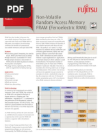 Fujitsu - Non-Volatile Random-Access Memory FRAM (Ferroelectric RAM) - FRAM Stand-Alone Memory Products