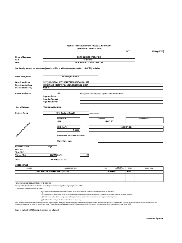 Fi Form BOP | PDF