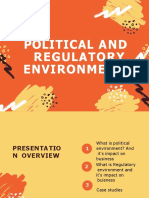 Political and Regulatory Environment
