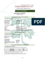 Hoja de Datos de seguridad-DOLOMITA RIVERA