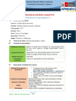 I. Datos Informativos:: Planificación de Actividades Semanal N°01