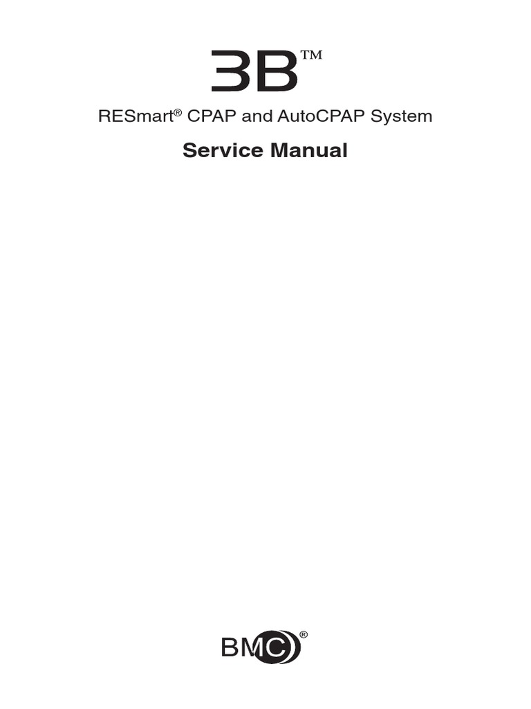 Service Manual Resmart Cpap and Autocpap System PDF Electrical Connector Manufactured Goods