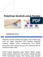 Poly (Vinyl Alcohol) Untuk Perekat