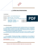 Kit Documentos Técnicos - Relatório Multiprofissional - Exemplo Do Modelo 01
