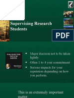 Supervising Research Students