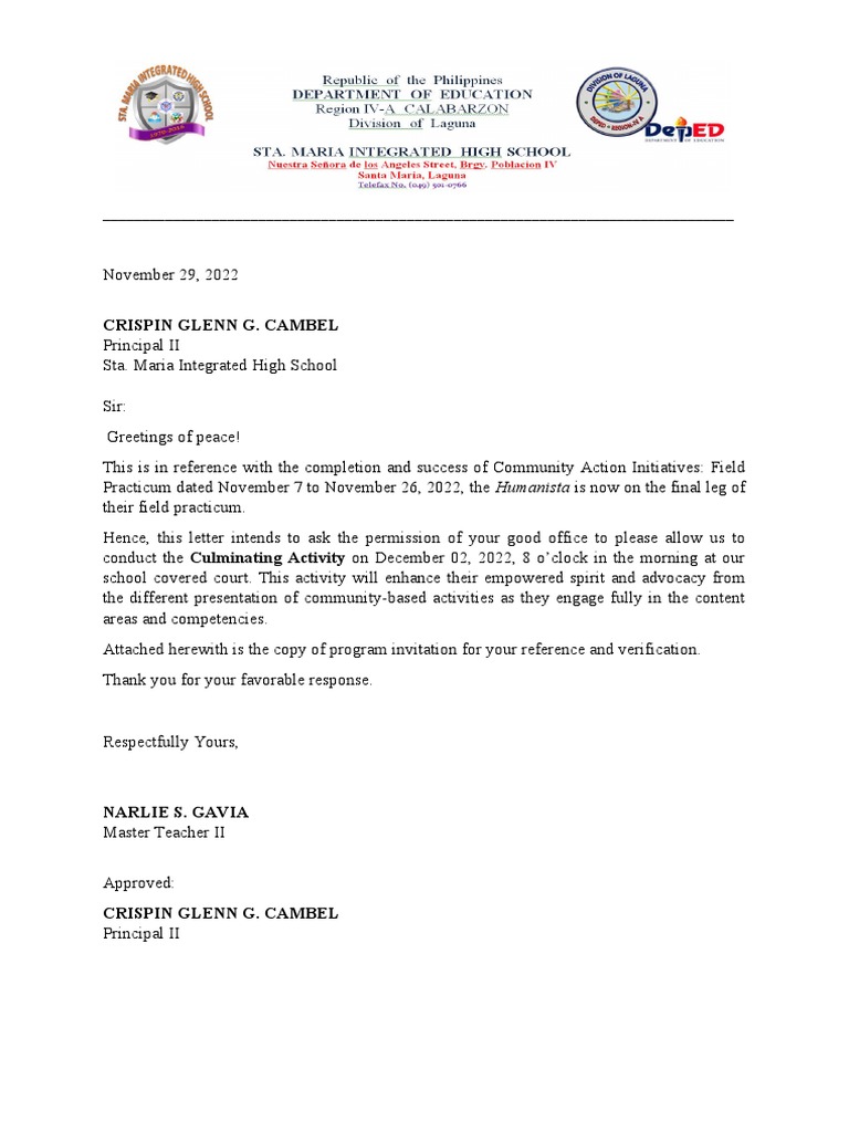 Coomunity Action Initiatives Letter | PDF | Social Science