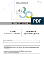 Simulado 04 (SAEB) Português - 5º Ano (Atividadepedagogica.com)