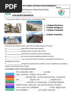 Atividades sobre Cidades para 5º Ano | PDF | Cidade