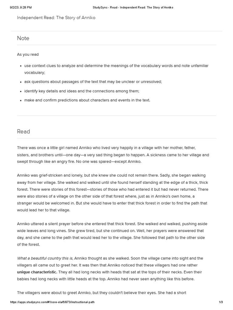 studysync-story-of-anniko-testing-our-limits-pdf