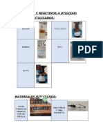 Materiales y Reactivos A Utilizar