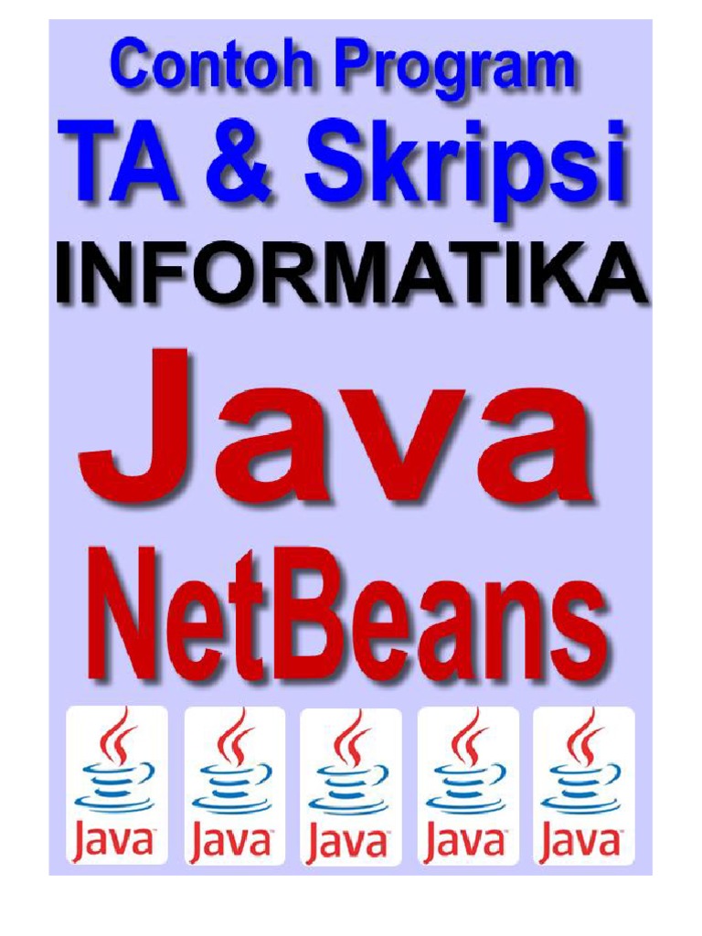 Contoh Program Java NetBeans Untuk Tugas Akhir Dan Skripsi | PDF