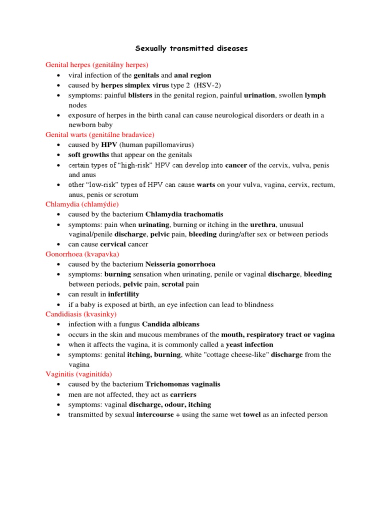 Sexually transmitted diseases | PDF
