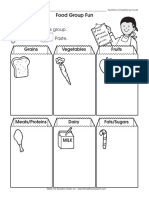 Science Worksheet Food Groups