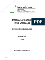 Home Languages GR 12 Exam Guidelines 2021
