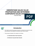 Understand Sales Value Proposition and Determine Corporate S