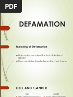 Defamation