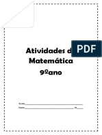 Atividade de Matematica9ano