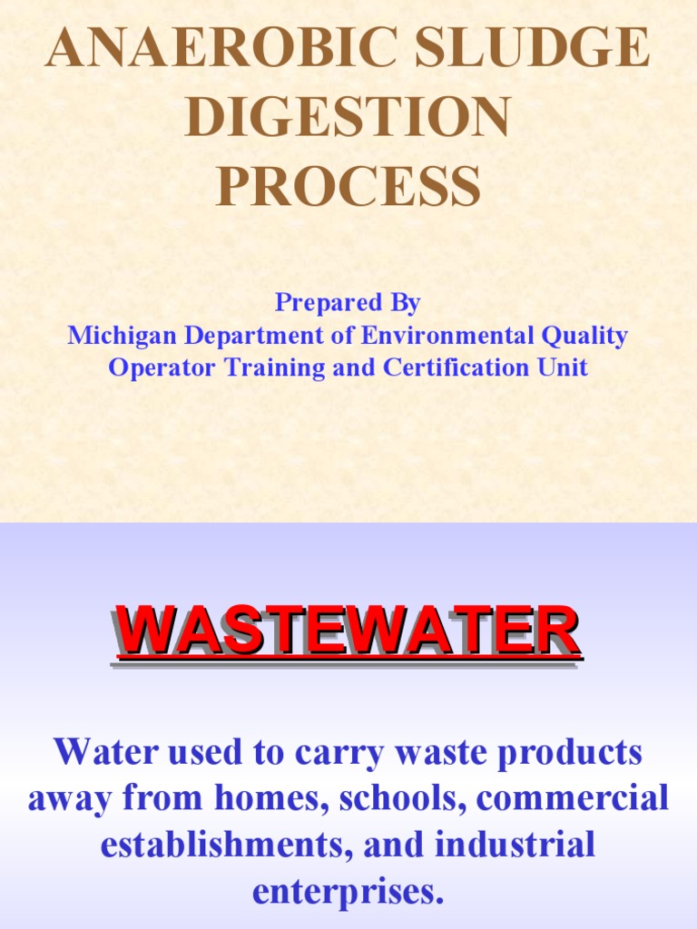 Anaerobic Sludge Digestion Guide | PDF | Sewage Treatment | Anaerobic ...