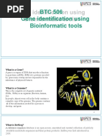 BTC 506 Gene Identification Using Bioinformatic Tools-230302130331