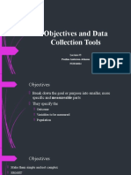 Objectives and Data Collection Tools