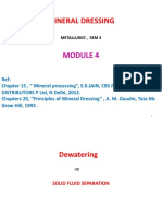 Dewatering