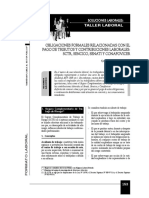 Obligaciones Formales Relacionadas Con El Pago de Tributos y Contribuciones Laborales SCTR, Cencico, Conafovicer