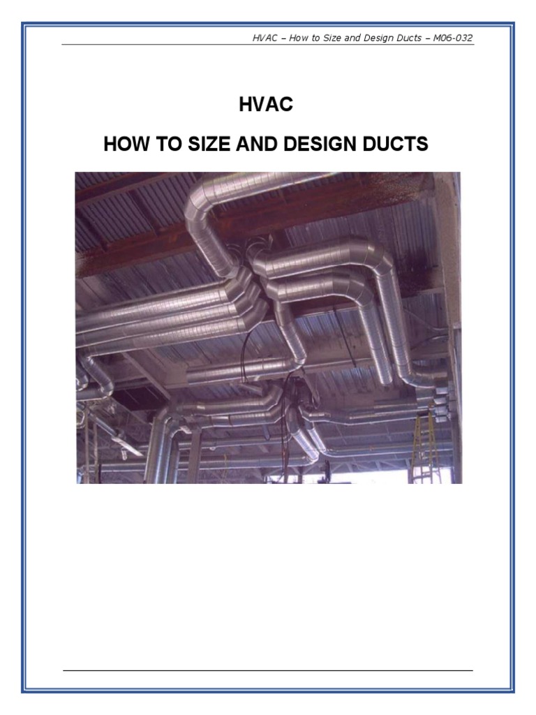HVAC How To Size and Design Ducts PDF Duct (Flow) Pressure