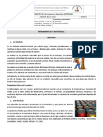 Actividad 1 - Grado 7 - Lectura Herrmientas y Materiales (Materiales)