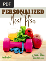 Personalized Meal Plan 30 Days Program BreakfastSet FB