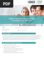 Cobit5 Foundation Certification Training Brochure