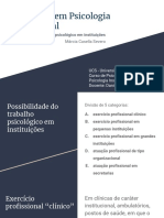 Estratégias em Psicologia Institucional