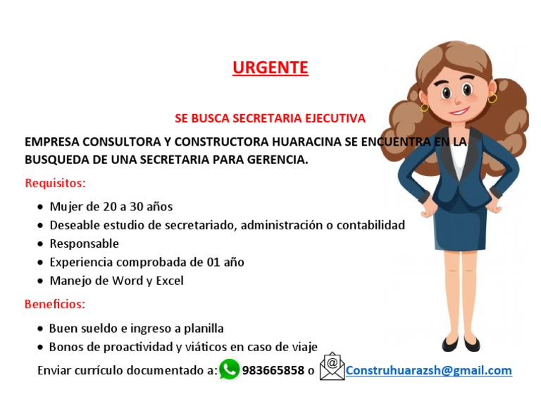 Aviso de Trabajo PDF