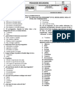 Evaluación Del Vuelo de Los Cóndores Beereaders 2do de Sec. Vi 2022 SC