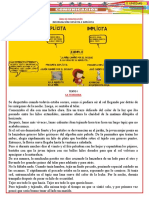 Ficha Análisis Del Texto Explícito e Implícito 1ro de Sec. 13 12 2022