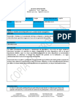 Acta de Capacitacion de Limpieza y Desinfeccion de Dispositivos