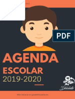 AGENDA ESCOLAR Hombre 2019-2020