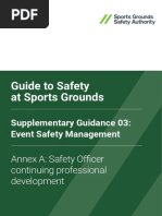 Annex A Safety Officer Continuing Professional Development