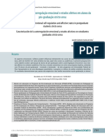 Caracterização Da Autorregulação Emocional