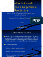 GEO 075 - Como Desenvolver o Trabalho e Escrever o Relatório Técnico