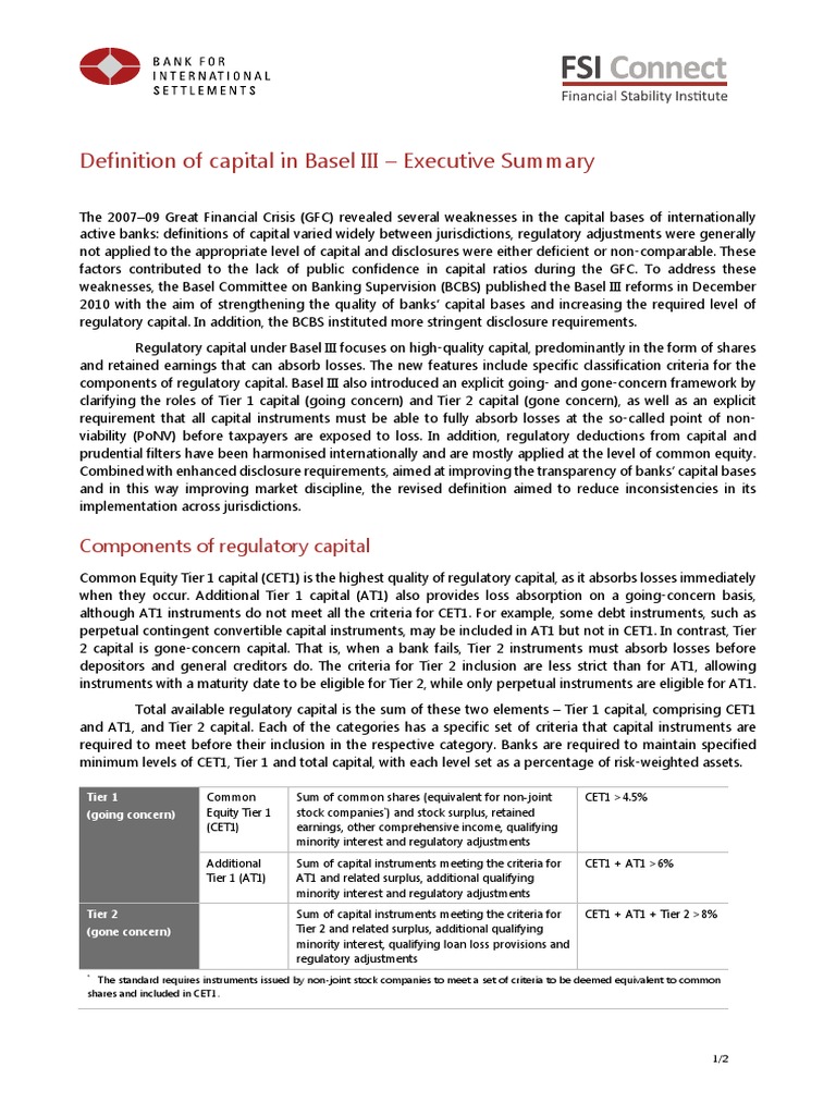 Basel Iii Capital Requirements: Development Implications And Concerns ...