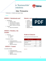 Temario Emprendedores 2o. Trimestre 2 Grado - Documentos de Google