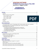 Datastead RTSP-RTMP-HTTP-ONVIF DirectShow Source Filter Manual