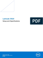 Latitude 3520: Setup and Specifications