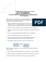 Taller1. Repaso de Arreglos Unidimensionales y Bidimensionales