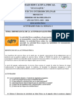 Proyecto Interdisciplinar Educacion Fisica