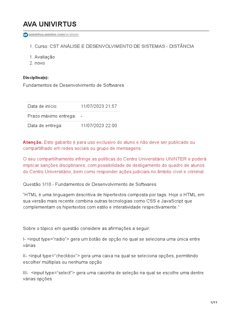 Fundamentos de HTML e CSS | PDF | Programas | Html