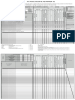 ACTA DE EVALUACION 4TO GRADO 2022