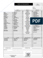 Check List Equipos - MUNTEC