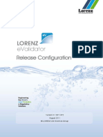 LORENZ EValidator-3.1 SP1 HF2-ReleaseConfigurationSheet