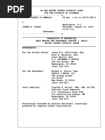 Transcript: Judge Tim Kelly Sentences Joseph Biggs To 17 Years